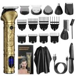 Tondeuse barbe homme tendeuse cheveux pour hommes professionel avec �cran lcd tondeuse de finition avec ...