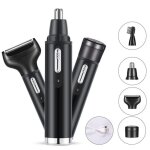Tondeuse barbe et nez - kingcenton - a103 - 4 en 1 - rechargeable - accessoires inclus