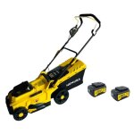 Tondeuse  batterie nemura - coupe de 37cm - 2 batteries 4ah - chargeur rapide
