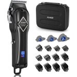 Tondeuse cheveux professionnelle glaker pour homme - kit de coupe de cheveux sans fil avec 15 peignes ... Tondeuse cheveux professionnelle glaker pour homme - kit de coupe de cheveux sans fil avec 15 peignes ...