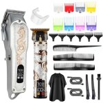 Tondeuse cheveux sans fil professionnelle tondeuse barbe electrique avec ecran led 14 peignes de guidage ... Tondeuse cheveux sans fil professionnelle tondeuse barbe electrique avec ecran led 14 peignes de guidage ...