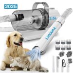 Tondeuse pour chien 6 en 1 aspirateur pour animaux 13000pa bac  poussire de 25 l convient aux chats ...