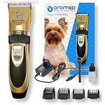 Tondeuse pour chien - oromed - oro - pet clipper gold - sans fil - acier et cramique - 4 peignes inclus ...