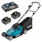 Tondeuse � gazon - makita - dlm382pt2 - 38cm - 2x18v - sans fil l�ger et silencieux