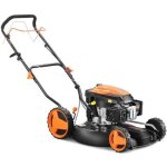 Fuxtec tondeuse � gazon thermique mulching autotract�e 196cm3 largeur de coupe 51cm redonne du tonus ...