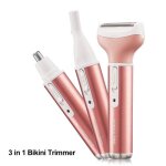 Tondeuse maillot 3 en 1 bikini tondeuse nez rasoir � sourcils rechargeable rasoir femme �lectrique pour ...