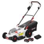 Tondeuse rechargeable 2 x 20v max 43 cm avec batteries 4ah et chargeur double - x - performer