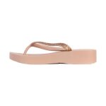 Tong compens�es � enfiler ipanema mesh chic plat - rose / rose