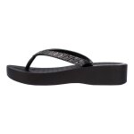 Tongs compenses femme - ipanema mesh viii - noir / gris - confort exceptionnel