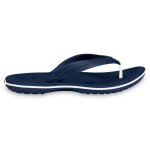 Tongs crocs crocband flip navy - mixte - bleu - taille large