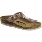 Tong enfant birkenstock gizeh electric metallic rose dor - fille - look mtallis original et discret ...