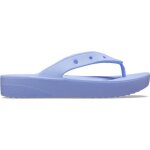 Tongs femme - crocs - classic platform - moon jelly - talon surélevé texturé - jibbitz Tongs femme - crocs - classic platform - moon jelly - talon surélevé texturé - jibbitz