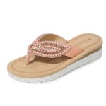 Tongs femme havaianas plage ete antidrapant plates confortable - rose