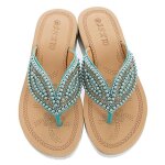 Tongs femme havaianas plage ete antidrapantes vertes