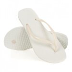 Tongs - havaianas - slim - blanc - femme - caoutchouc