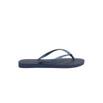 Tongs havaianas slim bleu marine mixte - adulte femme - caoutchouc - bride sigle - entre doigt