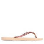 Tongs - havaianas - slim glitter ii - rose - femme - caoutchouc - a enfiler