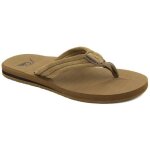 Tongs homme - quiksilver - carver suede ts - daim - confortable - semelle eva double densit