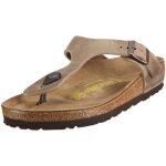 Tongs mixte adulte - birkenstock - gizeh fettleder art. nr. 943811 - cuir - marron - tr - d4 - 2 - beige ...