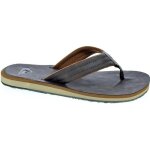 Tongs - quiksilver - carver nubuck - marron - daim - nubuck - homme
