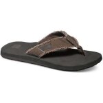 Tongs - quiksilver - monkey abyss - marron - homme - textile Tongs - quiksilver - monkey abyss - marron - homme - textile