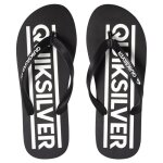 Tongs - quiksilver - noir - enfant - caoutchouc synthétique - semelle avec inscription Tongs - quiksilver - noir - enfant - caoutchouc synthétique - semelle avec inscription