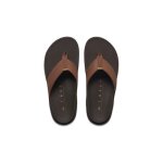 Tongs - reef - the ranglan java / gum - homme - synth�tique - marron