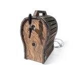 Tonneau en bois - jet - 30 - marron - tireuse � bi�re - accessoire de bar