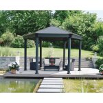 Tonnelle autoportante ouverte roma 112 m� - aluminium et polycarbonate palram