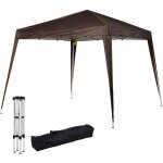 Outsunny - tonnelle - m�tal - 240x240x250cm - marron