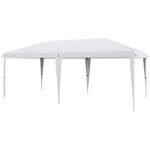 Outsunny - tonnelle de jardin - acier - 585x295x270cm - blanc