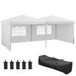 Outsunny - tonnelle - tissu oxford - 585x295x275cm - blanc
