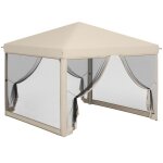 Outsunny - tonnelle - acier - 295x295x265cm - beige