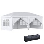 Tonnelle de jardin ext�rieur - tonnelle pliante - outsunny - 6x3 m imperm�able parois anti - uv barnum ...