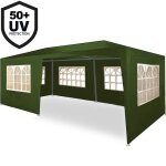 Tonnelle de jardin rimini vert 3x6m barnum pavillon extérieur avec 6 parois réception Tonnelle de jardin rimini vert 3x6m barnum pavillon extérieur avec 6 parois réception