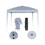 Tonnelle de jardin pliante svetlana 3 - 9 m� - 3 x 3 m - blanc