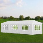 Tonnelle de jardin tente de rception chapiteau blanc 3x9m