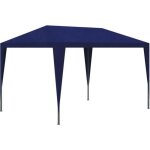 Vidaxl tonnelle de jardin tente de rception chapiteau bleu 3x3m