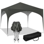 Tonnelle de jardin - woltu - pliable imperm�able - 3x3m gris