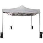 Tonnelle mobili rebecca gazebo blanc 3 x 3 réglable en hauteur et avec poids Tonnelle mobili rebecca gazebo blanc 3 x 3 réglable en hauteur et avec poids