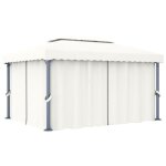 Tonnelle - mothinessto - ly3172 - 4x3 m - aluminium - r�sistante � leau et uv