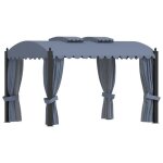 Tonnelle - mothinessto - ly5515 - 3x4 m - acier - rideaux et moustiquaires inclus