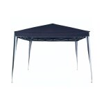 Terre jardin - tonnelle pliante 3 x 3 m hauteur 25 m - polyester 160g / m² - sac de transport - bleu Terre jardin - tonnelle pliante 3 x 3 m hauteur 25 m - polyester 160g / m² - sac de transport - bleu