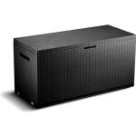 Tood malle / coffre de rangement en r�sine - 350 l - 120 x 52 x 60 cm - gris anthracite