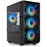 Tooq tqgcc901 - b - bo�tier de jeu mini - tour micro - atx / mini - itx seizure verre tremp� comprend ...