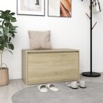 Top banc coffre jili - design relax - banc salon dentrée 80x40x45 cm chêne sonoma aggloméré202 kg Top banc coffre jili - design relax - banc salon dentrée 80x40x45 cm chêne sonoma aggloméré202 kg