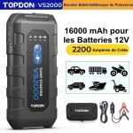 Topdon booster batterie vs2000 12v 2000a démarreur de saut de voiture automatique boîte de propulseur ... Topdon booster batterie vs2000 12v 2000a démarreur de saut de voiture automatique boîte de propulseur ...