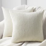 Housse de coussin topfinel 50x50 cm en velours ctel avec fermeture eclair cach pour dcoration coussin ...