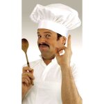 Toque cuisinier - widmann - blanche - adulte - mixte