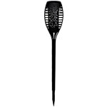 Torche solaire en r�sine 12 led ambr�e vacillantes � 73cm h47cm - galix